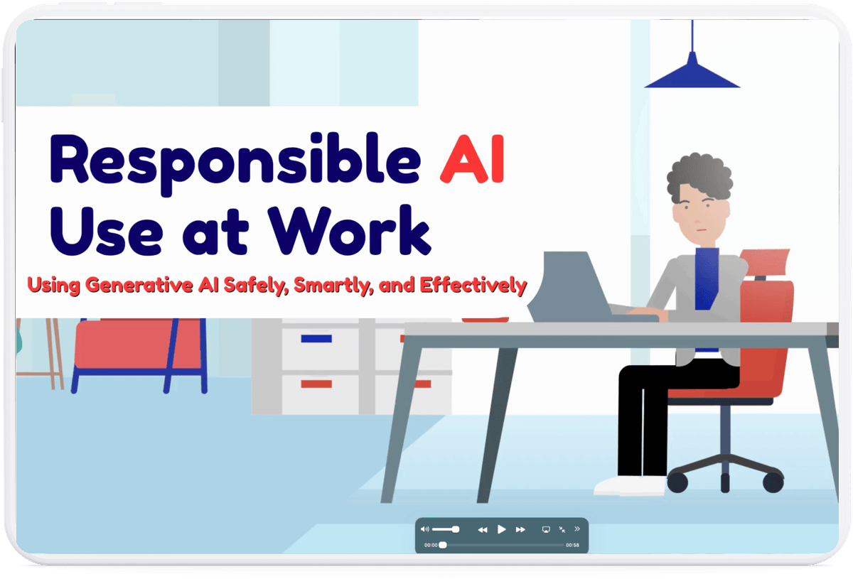 Responsible AI Use at Work video title screen