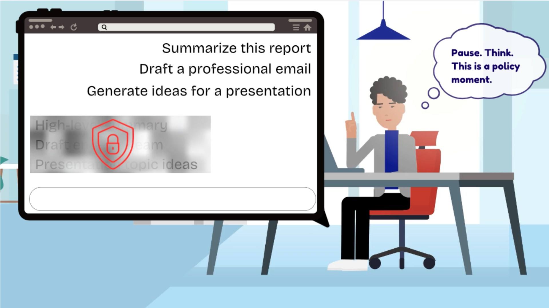 Vyond video frame: Protect Sensitive Information