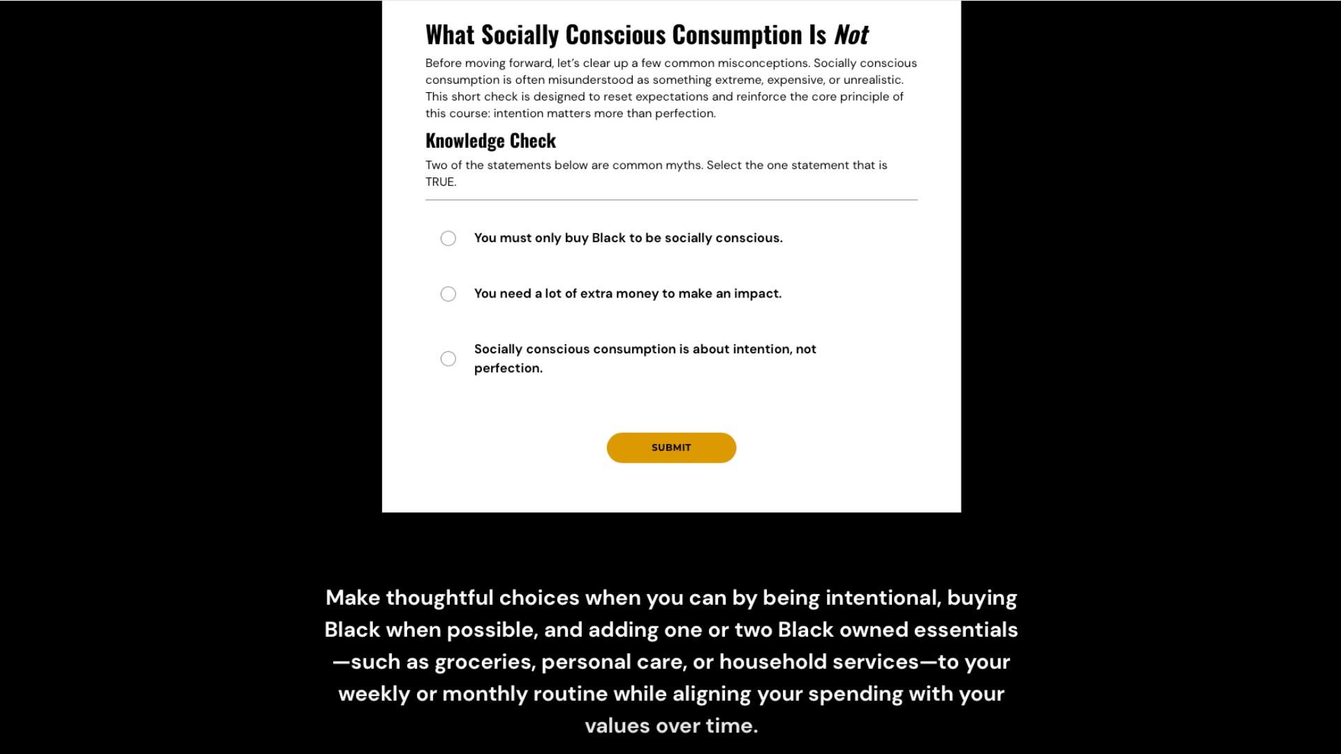 Misconception Check course screenshot