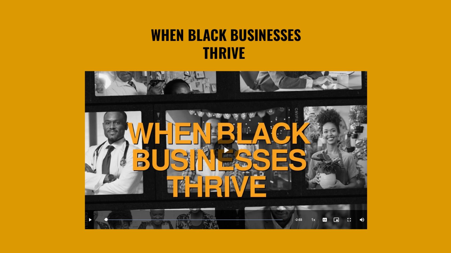 When Black Businesses Thrive course screenshot